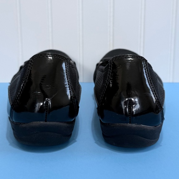 Earth Spirit Patent Leather & Fabric Slip On Shoe Black 8.5 - Picture 8 of 14